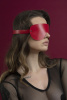 Маска на глаза Feral Feelings - Blindfold Mask, натуральная кожа, красная || 