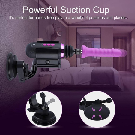 Мини секс-машина Hismith Mini Capsule Sex-Machine with Strong Suction Cup, мощная, перезаряжаемая || 