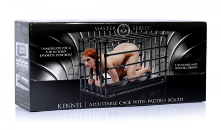 Прочная разборная клетка для наказаний Kennel Adjustable Bondage Cage || 