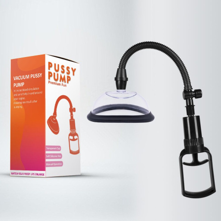 Вакуумная помпа для вульвы Pussy Pump Premium Fun размер L (13 см) || 
