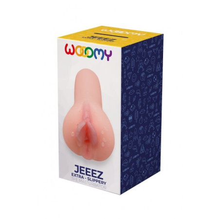Мастурбатор-вагина Wooomy Jeeez Masturbator Vagina, мягкие открытые губы, 11,6х5,4 см || 