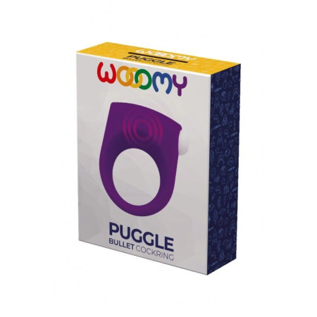 Эрекционное виброкольцо Wooomy Puggle, 1 виброрежим, диаметр 3–4,4 см || 