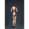 Откровенное мини-платье Moonlight Model 18 XS-L Black, со вставками из крупной сетки || 