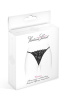 Трусики-стринги с жемчужной ниткой Fashion Secret VENUSINA Black || 