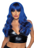 Волнистый парик Leg Avenue Misfit Long Wavy Wig Blue, длинный, реалистичный вид, 61 см || 