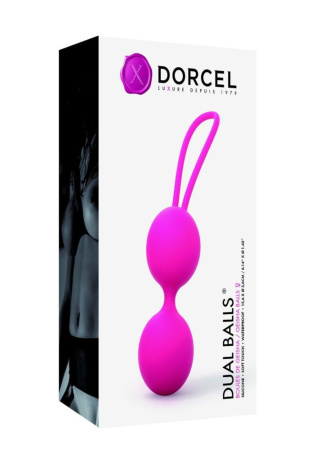 Вагинальные шарики Dorcel Dual Balls Magenta, диаметр 3,6см, вес 55гр || 