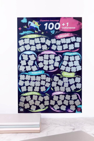 Скретч постер «100+1 побачення» (UA) || 