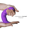 Дилдо с присоской Adrien Lastic Hitsens 3 Purple, отлично для страпона, диаметр 4,1см, длина 18,2см || 