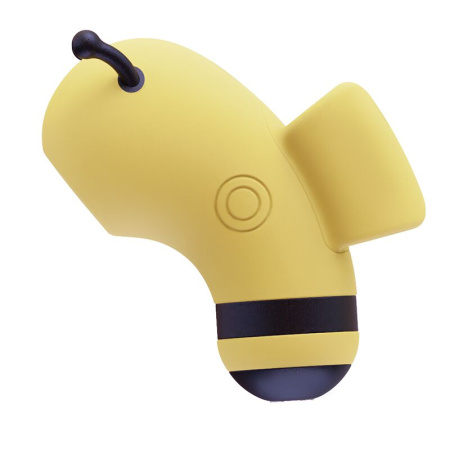 Вакуумный стимулятор с микротоками CuteVibe Beebe Yellow, на палец || 