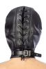 Капюшон с кляпом для БДСМ Fetish Tentation BDSM hood in leatherette with removable gag || 