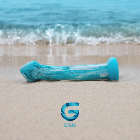 Стеклянный дилдо Gildo - Ocean Ripple Glass Dildo || 