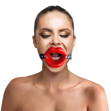 Кляп расширитель в форме губ Art of Sex - Gag Lips, натуральная кожа || 
