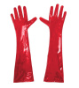 Глянцевые виниловые перчатки Art of Sex - Lora, размер L, цвет Красный || 
