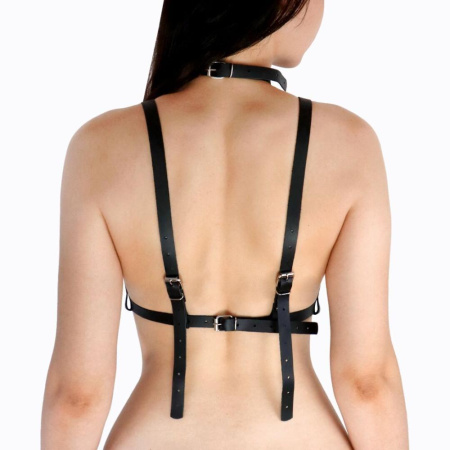 Женская портупея Art of Sex - Delaria Leather harness, Черный L-2XL || 