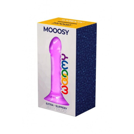 Дилдо Wooomy Mooosy, с присоской, совместим с трусиками для страпона, длина 18 см, диаметр 4,5 см || 