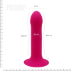 Дилдо с присоской Adrien Lastic Hitsens 2 Pink, отлично для страпона, макс диаметр 4см, длина 16,7см || 