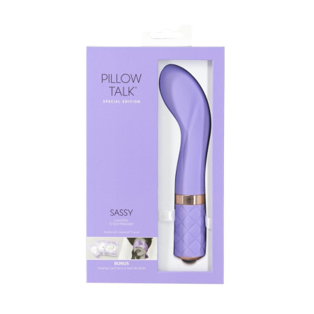 Роскошный вибратор Pillow Talk Sassy Purple Special Edition, Сваровски, повязка на глаза+игра || 