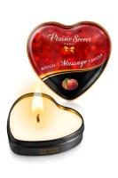 Массажная свеча-сердечко Plaisirs Secrets Peach (35 мл)