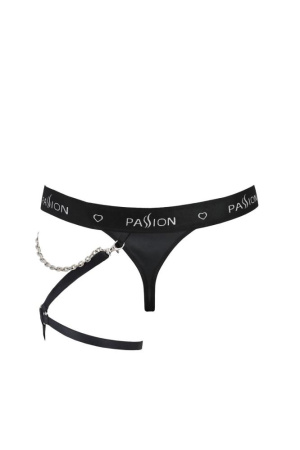 Мужские трусики танга с подвязкой Passion 058 Thong Bill L/XL Black || 