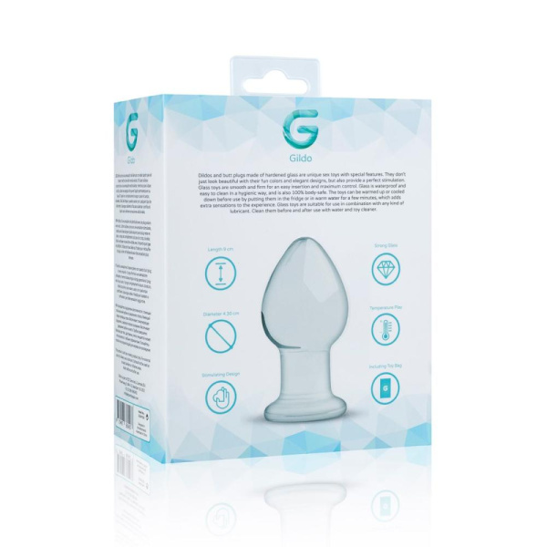 Стеклянная анальная пробка Gildo Glass Buttplug No. 26