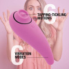 Пульсатор для клитора плюс вибратор FeelzToys - FemmeGasm Tapping & Tickling Vibrator Pink || 