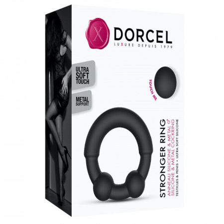 Эрекционное кольцо с металлическими вставками Dorcel STRONGER RING || 