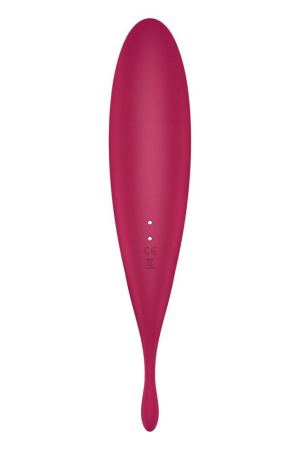 Смарт-вибратор для клитора с вакуумной стимуляцией Satisfyer Twirling Pro+ dark red || 