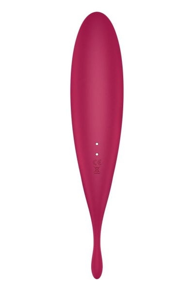 Смарт-вибратор для клитора с вакуумной стимуляцией Satisfyer Twirling Pro+ dark red