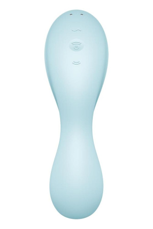 Вакуумный смарт-стимулятор с вибрацией Satisfyer Curvy Trinity 5 (Blue), управление со смартфона || 