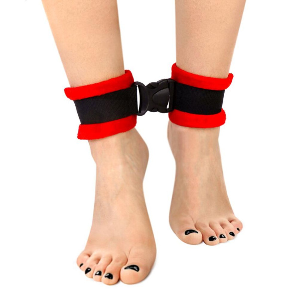 Поножи Art of Sex Ankle Cuffs - Soft Touch Красные
