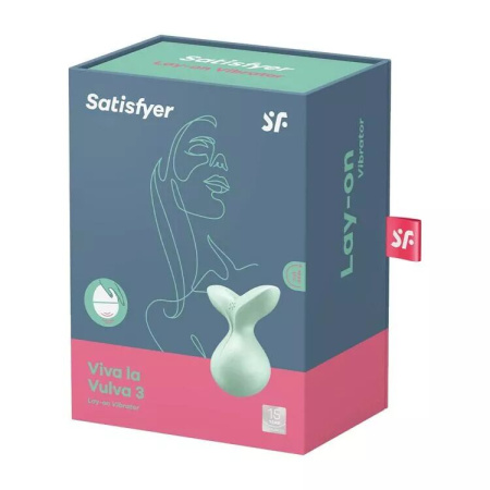 Мини-вибромассажер Satisfyer Viva la Vulva 3 Mint || 