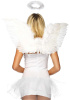 Набор аксессуаров «Ангел» Leg Avenue Angel Accessory Kit, крылышки из перьев, нимб || 