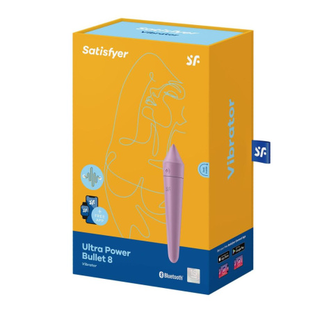 Смарт-минивибратор Satisfyer Ultra Power Bullet 8 Lilac || 