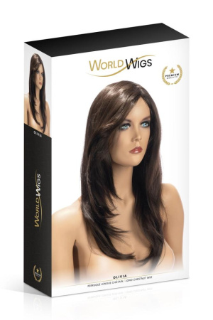 Парик World Wigs OLIVIA LONG CHESTNUT || 
