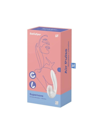 Вакуумный вибратор Satisfyer Supernova White, 2 положения ствола || 