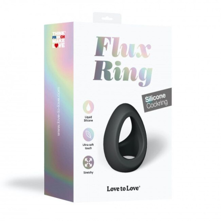 Эрекционное кольцо двойное Love To Love FLUX RING - BLACK ONYX || 