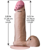 Фаллоимитатор Doc Johnson The Realistic Cock 6 inch White - ULTRASKYN, Vack-U-Lock, диаметр 4,3см || 