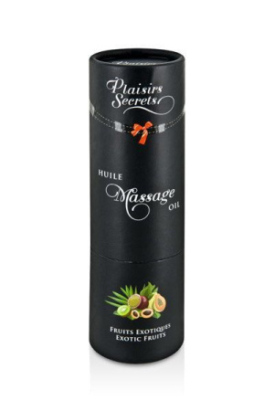 Массажное масло Plaisirs Secrets Exotic Fruits (59мл) с афродизиаками съедобное, подарочная упаковка || 