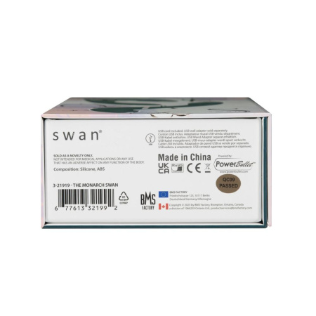 Вакуумный вибратор Swan The Monarch Swan Teal || 