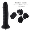 Силиконовый фаллоимитатор для секс-машин Hismith 7.1″ Anal Dildo Black, система KlicLok || 