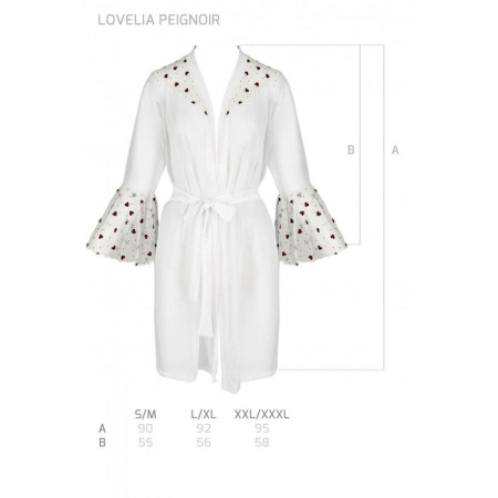 Воздушный пеньюар LOVELIA PEIGNOIR white XXL/XXXL - Passion || 