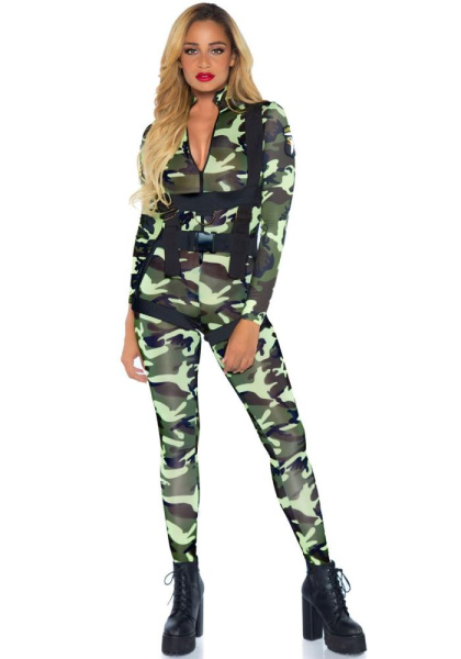 Эротический костюм парашютиста (десантника) Leg Avenue Pretty Paratrooper XL