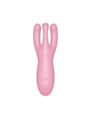 Клиторальный смарт-вибратор Satisfyer Threesome 4 Pink с тремя пальчиками || 