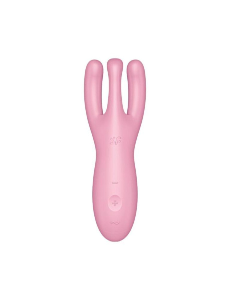 Клиторальный смарт-вибратор Satisfyer Threesome 4 Pink с тремя пальчиками