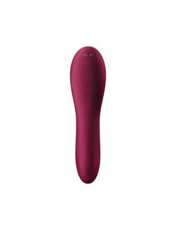 Вакуумный стимулятор с вибрацией Satisfyer Dual Crush Wine Red || 