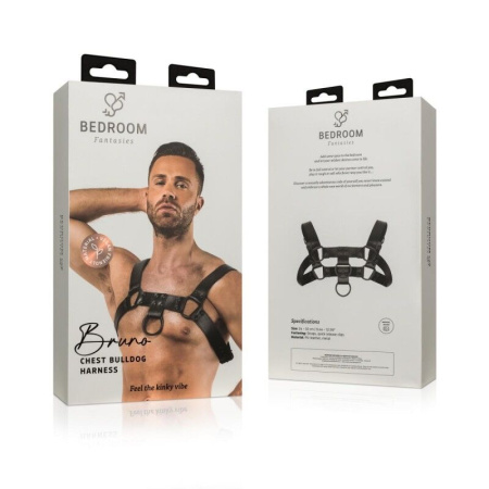Портупея Bedroom Fantasies Bruno Chest Bulldog Harness - Black || 