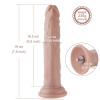 Реалистичный фаллоимитатор для секс-машин Hismith 7.5″ Flexible Silicone Dildo, система KlicLok || 