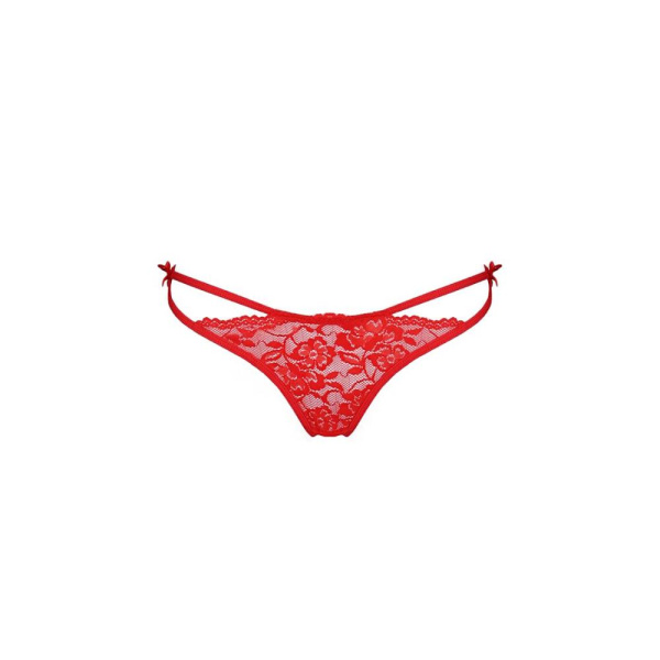 Трусики с завязочками по бокам WARDA THONG red XXL/XXXL - Passion Exclusive