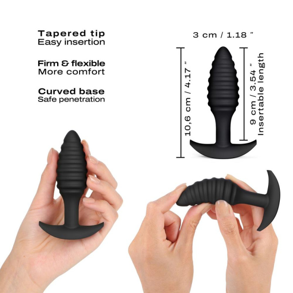 Анальная пробка Dorcel SPIRAL PLUG, диаметр 3 см, силикон