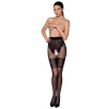 Колготки с открытым доступом, ажурные трусики и подвязки TIOPEN 013 black 5 (20/40 den) — Passion || 